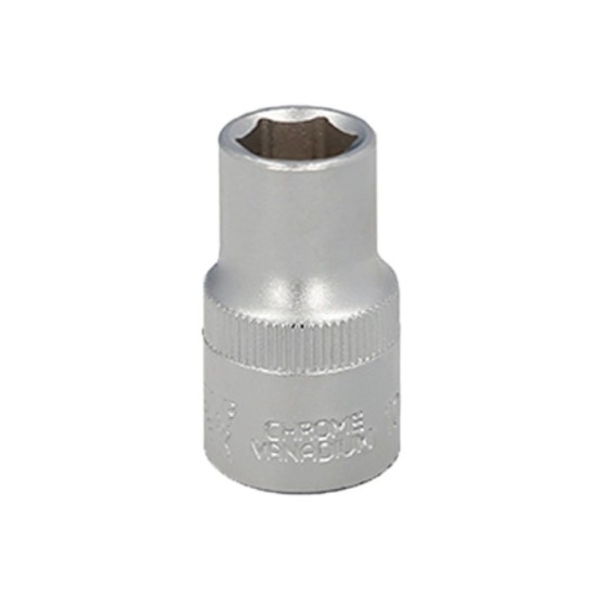Llave Vaso 1/2" Hexagonal 13 mm, Perfil de 6 caras, Acero Cromo Vanadio, Aristas Redondas al por Mayor | Almacén de Ferretería