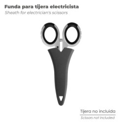 Funda Tijera Electricista Mango TPR, Funda de transporte, Cubierta protectora,