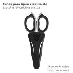 Funda Tijera Electricista Mango TPR Plus
