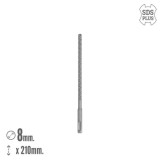 Broca Sds Plus 8 Filos Cortantes Especial Para Hormigon Armado Ø 8 x 210 mm, Broca Paredes, Broca Cimientos, Broca Muros al por 