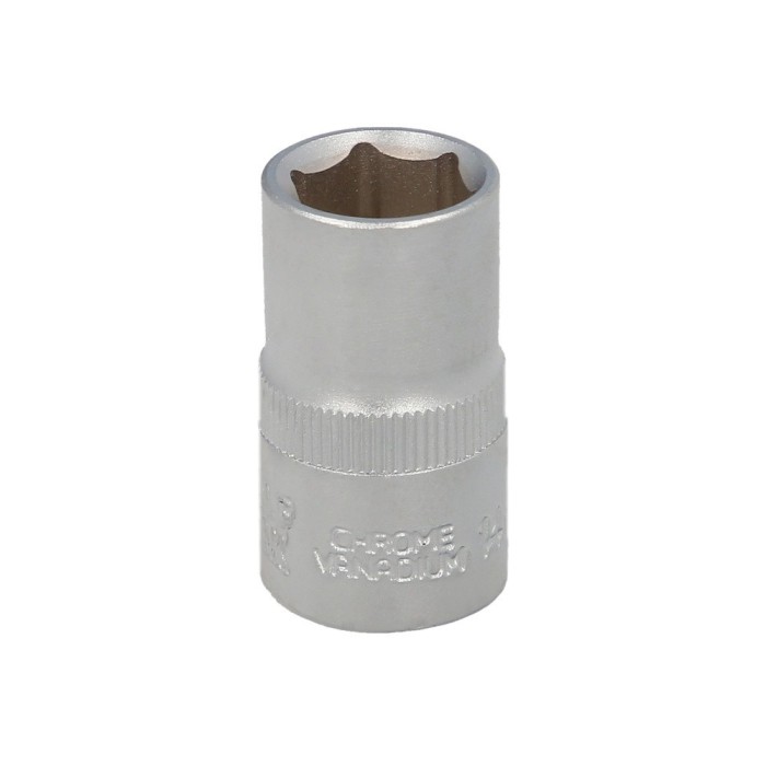 Llave Vaso 1/2" Hexagonal 14 mm, Perfil de 6 caras, Acero Cromo Vanadio, Aristas Redondas al por Mayor | Almacén de Ferretería