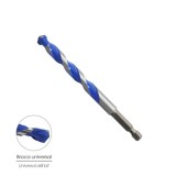 Broca Universal Hexagonal  Ø 5,0 mm, (Blister 1 Pieza) Broca Azulejos, Cerámica, Mármol, Hormigón, Metal, Madera, Plástico al po