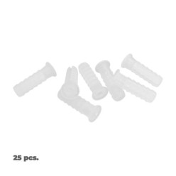 Taco Wolfpack Plastico Blanco    5 mm, (25 unidades)
