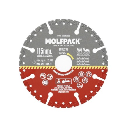 Disco Diamante 115 Mm Multimaterial Total X