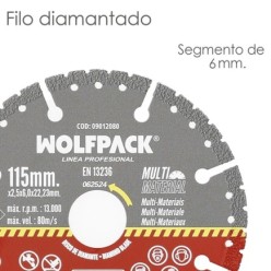 Disco Diamante 115 Mm Multimaterial Total X