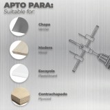 Broca Cortacírculos Regulable 30-300mm al por Mayor | Almacén de Ferretería