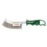 Cepillo Acero Inoxidable Mango Verde 25 cm, Cepillo Eliminación Oxido, Pintura, Pulido De Metales, al por Mayor | Almacén de Fer