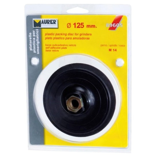 Plato Velcro Ø 125 mm, para Amoladora al por Mayor | Almacén de Ferretería