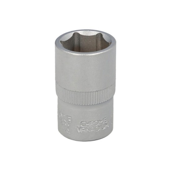 Llave Vaso 1/2" Hexagonal 16 mm, Perfil de 6 caras, Acero Cromo Vanadio, Aristas Redondas al por Mayor | Almacén de Ferretería