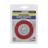 Cepillo Nylon Disco Ø100 mm, 1/4", Lijar y Pulir Madera, Metal, Acero Inoxidable, Cepillo Taladro, Cepillo Pulir, Cepillo Lijar 