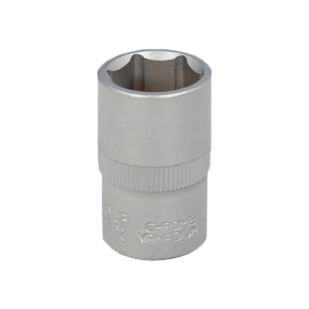 Llave Vaso 1/2" Hexagonal 17 mm, Perfil de 6 caras, Acero Cromo Vanadio, Aristas Redondas al por Mayor | Almacén de Ferretería