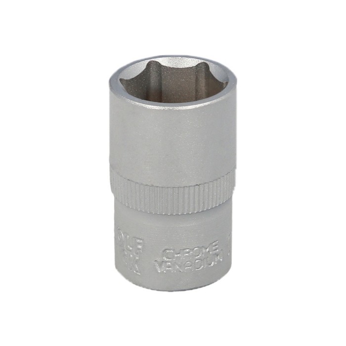 Llave Vaso 1/2" Hexagonal 17 mm, Perfil de 6 caras, Acero Cromo Vanadio, Aristas Redondas al por Mayor | Almacén de Ferretería