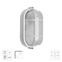 Plafon Industrial Oval Blanco,