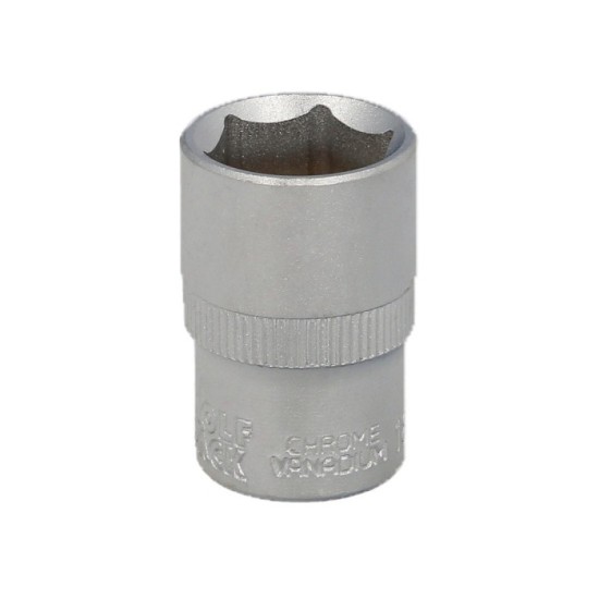 Llave Vaso 1/2" Hexagonal 18 mm, Perfil de 6 caras, Acero Cromo Vanadio, Aristas Redondas al por Mayor | Almacén de Ferretería