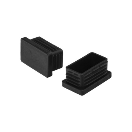 Contera Plástico Rectangular Interior, Color Negro 50x30 mm Bolsa 100 Unidades,