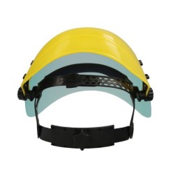 Protector Facial Con Arnes Ajustable Pantalla Policarbonato 390x200 mm, visera Seguridad, Anti Impactos, Casco Desbrozadora
