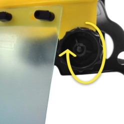 Protector Facial Con Arnes Ajustable Pantalla Policarbonato 390x200 mm, visera Seguridad, Anti Impactos, Casco Desbrozadora