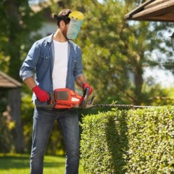 Protector Facial Con Arnes Ajustable Pantalla Policarbonato 390x200 mm, visera Seguridad, Anti Impactos, Casco Desbrozadora