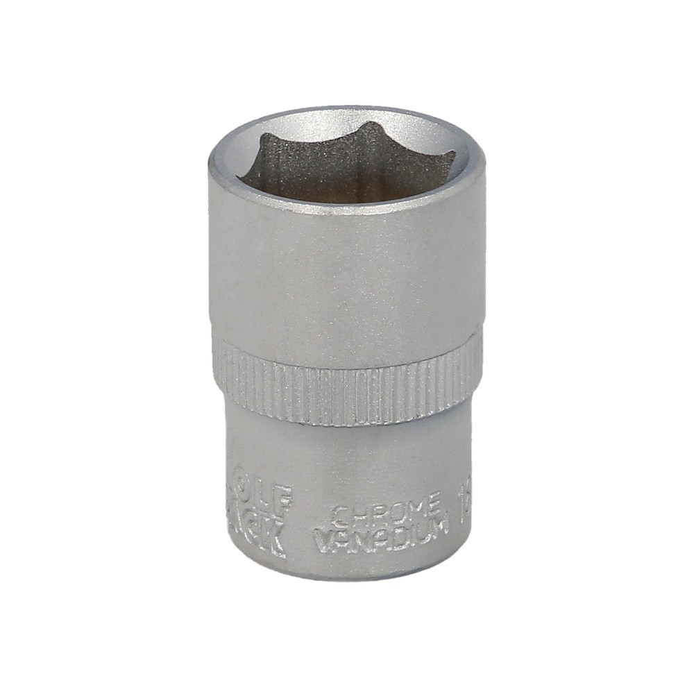 Llave Vaso 1/2" Hexagonal 19 mm, Perfil de 6 caras, Acero Cromo Vanadio, Aristas Redondas al por Mayor | Almacén de Ferretería