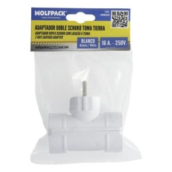 Adaptador Doble Schuko 16 A 250 V,