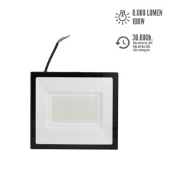Foco Led Plano 100 Watt / 4000 K / IP65 / 8000 Lumenes