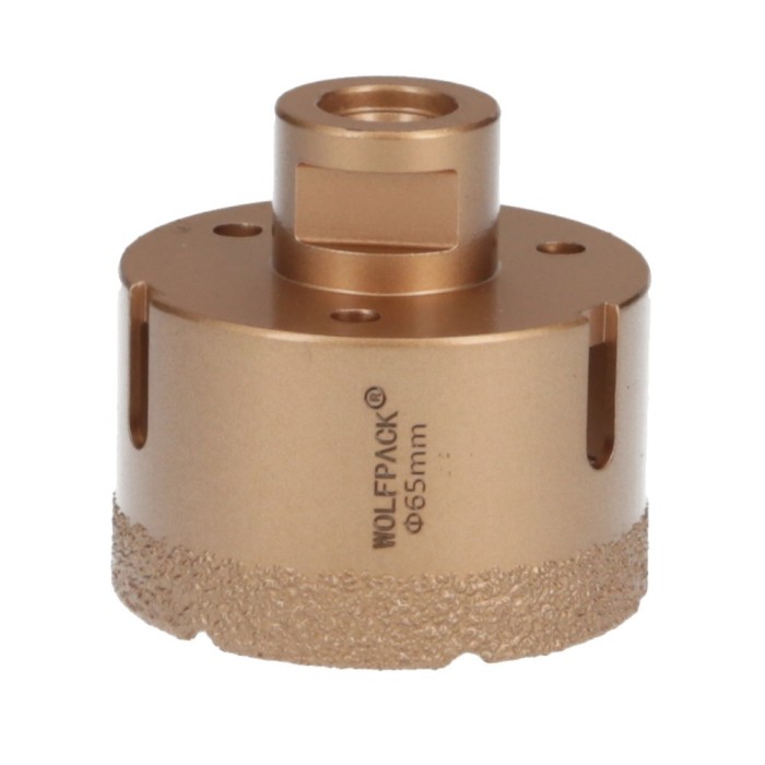 Corona Diamante Para Amoladora Ø 65 mm, Conexión Rosca M14, Corte Seco al por Mayor | Almacén de Ferretería