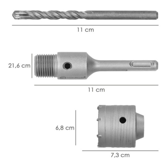 Corona SDS Muros 68 mm, al por Mayor | Almacén de Ferretería