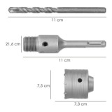 Corona SDS Muros 75 mm, al por Mayor | Almacén de Ferretería