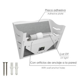 Exterminador Insectos Trampa Adhesiva 7 Watt,