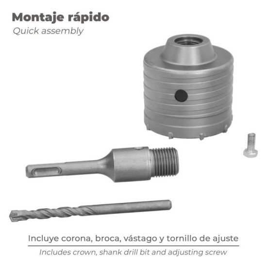 Corona SDS Muros 82 mm, al por Mayor | Almacén de Ferretería