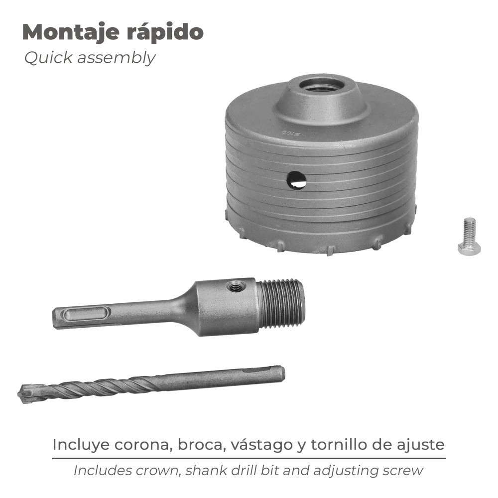 Corona SDS Muros 100 mm, al por Mayor | Almacén de Ferretería