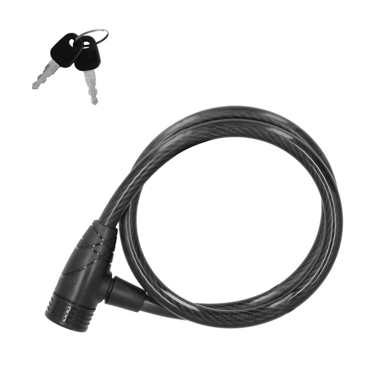 Cable Bicicleta Con Llave 12 mm, x 80 cm,