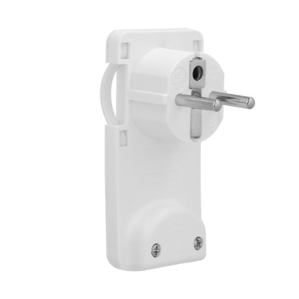 Clavija Enchufe Ultraplano 7 mm, con Asas De Extraccion 16 A - 250 V, Tras Muebles, 3 Cables, Toma Schuko