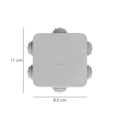 Caja Estanca Superfie Con Clip 80x80x40 Mm