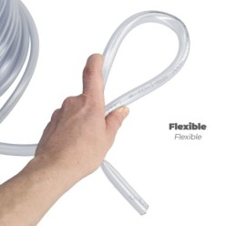 Tubo Transparente De Nivel 10x14 mm, Rollo 50 metros,