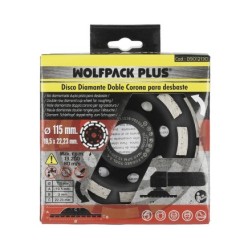 Disco Diamante Desbaste Ø 115 mm, Doble Corona Segmentado