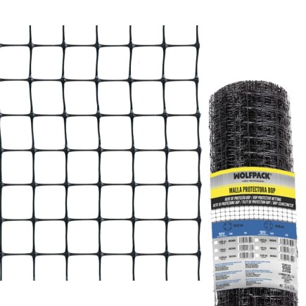 Malla Protectora Avicola BOP 25 x 25 mm, 40gms/m2, 1 m, x 10 m,