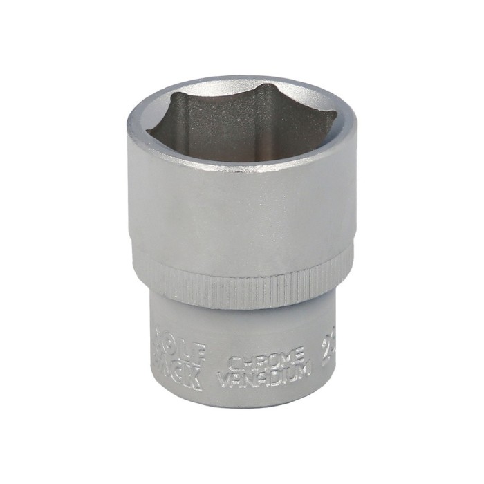 Llave Vaso 1/2" Hexagonal 23 mm, Perfil de 6 caras, Acero Cromo Vanadio, Aristas Redondas al por Mayor | Almacén de Ferretería