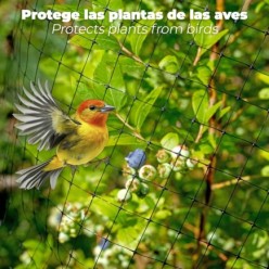 Malla Protectora Avicola BOP 25 x 25 mm, 40gms/m2, 1 m, x 10 m,
