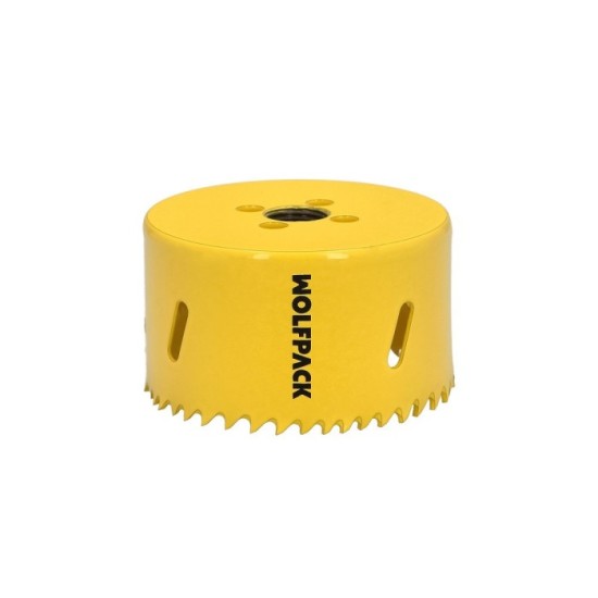 Corona Sierra Bimetal Ø 79 mm, Templado Termico, Base Reforzada, Corona Madera, Broca Agujeros Madera, Acero, Hierro, Plasticos 