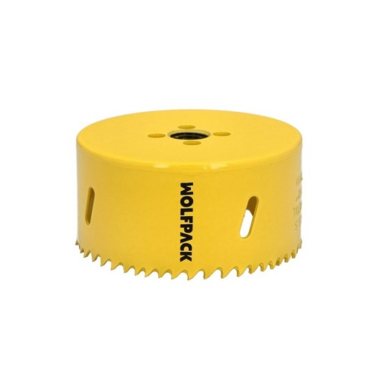 Corona Sierra Bimetal Ø 89 mm, Templado Termico, Base Reforzada, Corona Madera, Broca Agujeros Madera, Acero, Hierro, Plasticos 