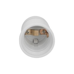 Portalamparas 4 Amperios Rosca E-27 Obra Blanco,