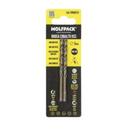 Broca Cobalto Hss Cilindrica 5,00 mm, Blister 2 Unidades,