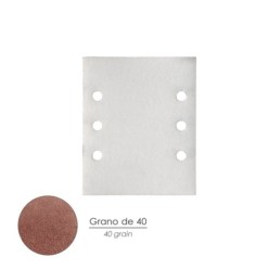 Lija Recambio Con Velcro 114x140 mm, Con Agujeros Grano 40 (10 Piezas)