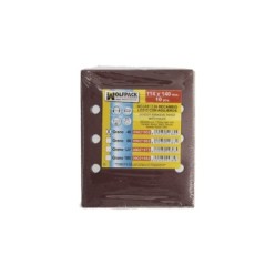 Lija Recambio Con Velcro 114x140 mm, Con Agujeros Grano 40 (10 Piezas)