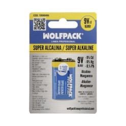Pila Wolfpack Alcalina 6LR61 (Blister 1 Pieza)