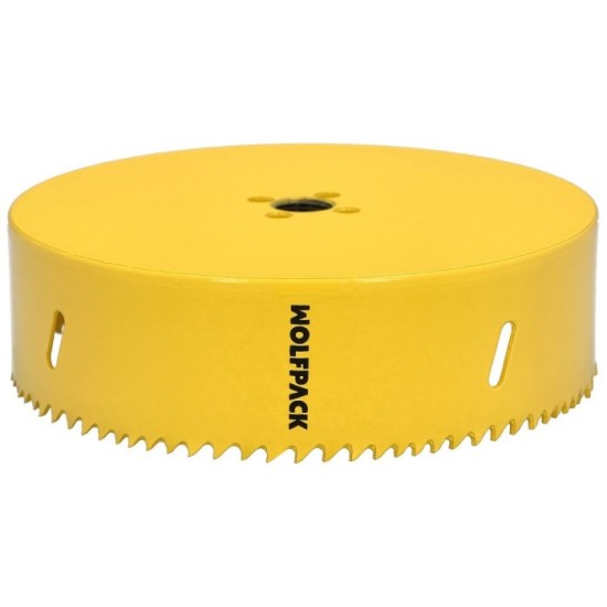 Corona Sierra Bimetal Ø 152 mm, Templado Termico, Base Reforzada, Corona Madera, Broca Agujeros Madera, Acero, Hierro, Plasticos