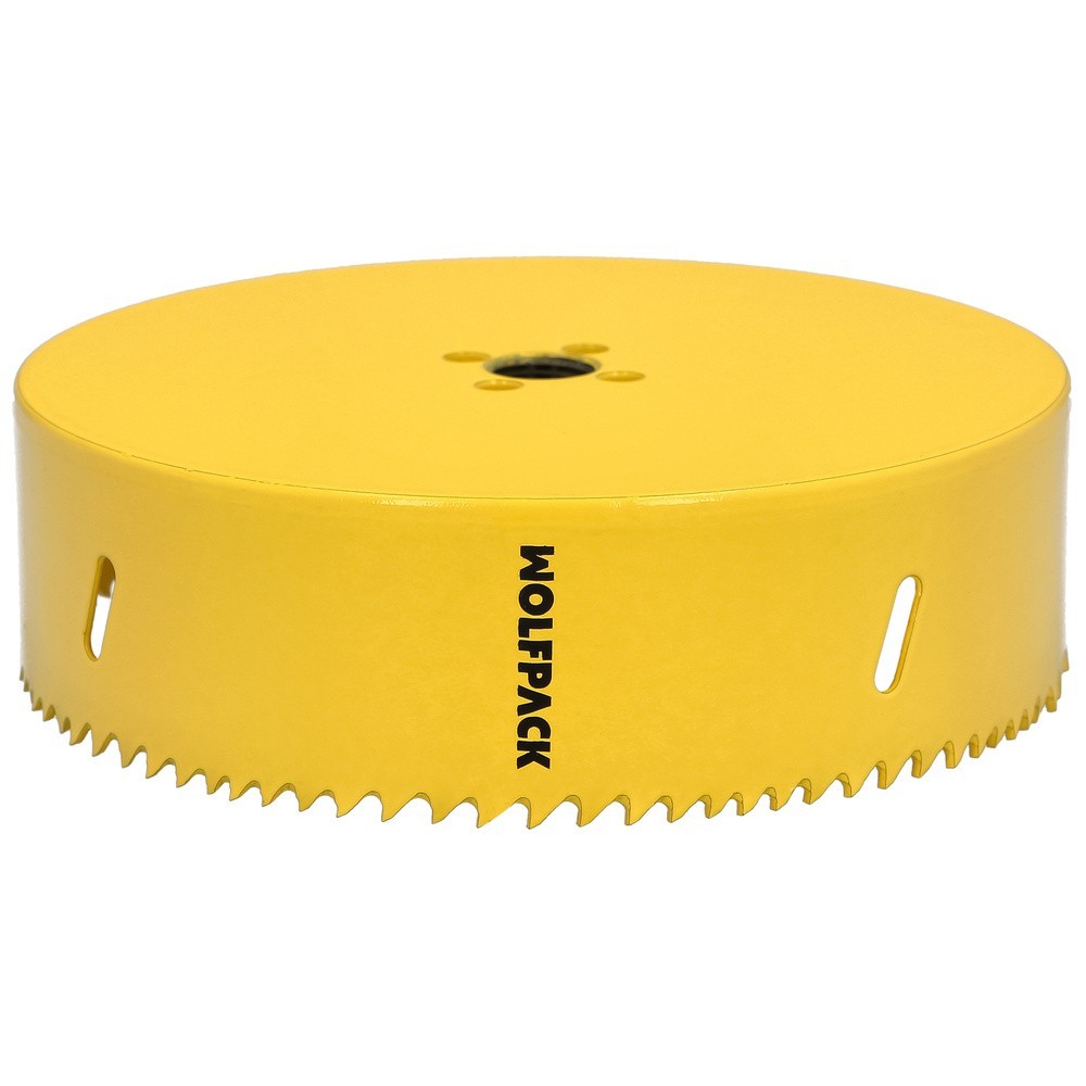 Corona Sierra Bimetal Ø 152 mm, Templado Termico, Base Reforzada, Corona Madera, Broca Agujeros Madera, Acero, Hierro, Plasticos