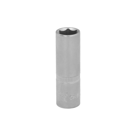 Llave Vaso 1/4" Hexagonal Larga 11 mm, Perfil de 6 caras, Acero Cromo Vanadio, Aristas Redondas