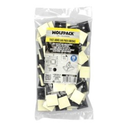 Base Adhesiva Para Bridas 28x28 mm, Negra Bolsa 100 Unidades